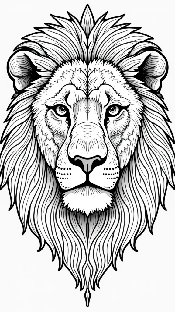 lion face coloring pages